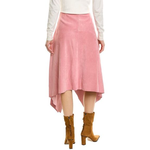 Ferragamo Womens  Suede Maxi Skirt - Picture 2 of 3